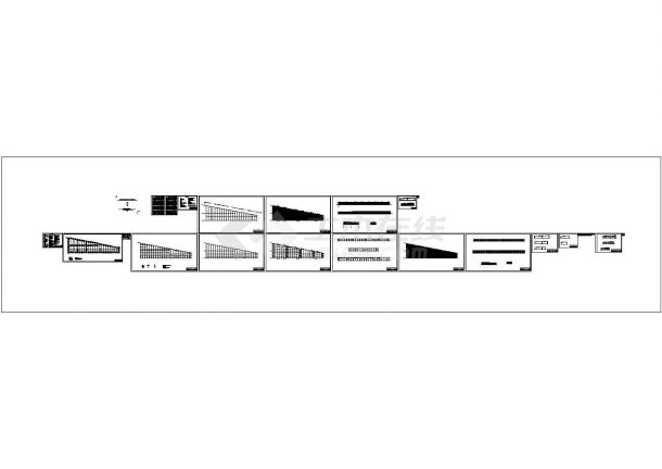 [湖北]某地单层门式刚架结构渔业基地仓库结构施工图（含建筑立面图、布置图）-图一