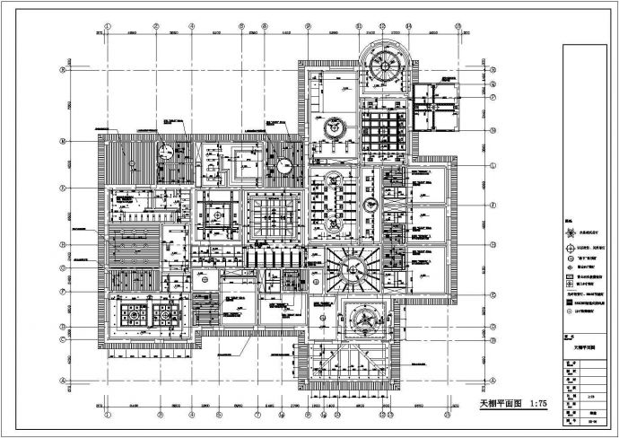 某酒店天棚CAD设计详细完整平面图_图1