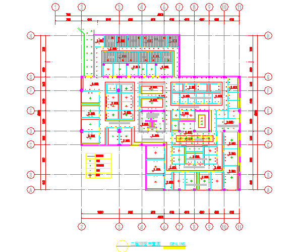 某大型浴场设计CAD详细完整施工顶面_图1