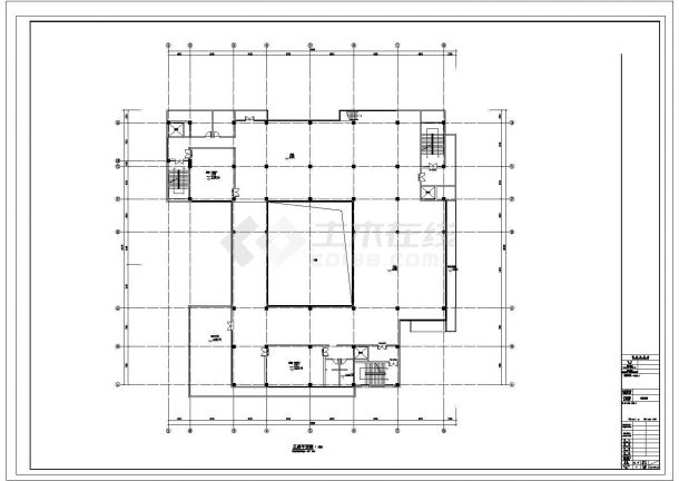 [成都]3层大型农贸市场CAD建筑规划设计施工图-图一