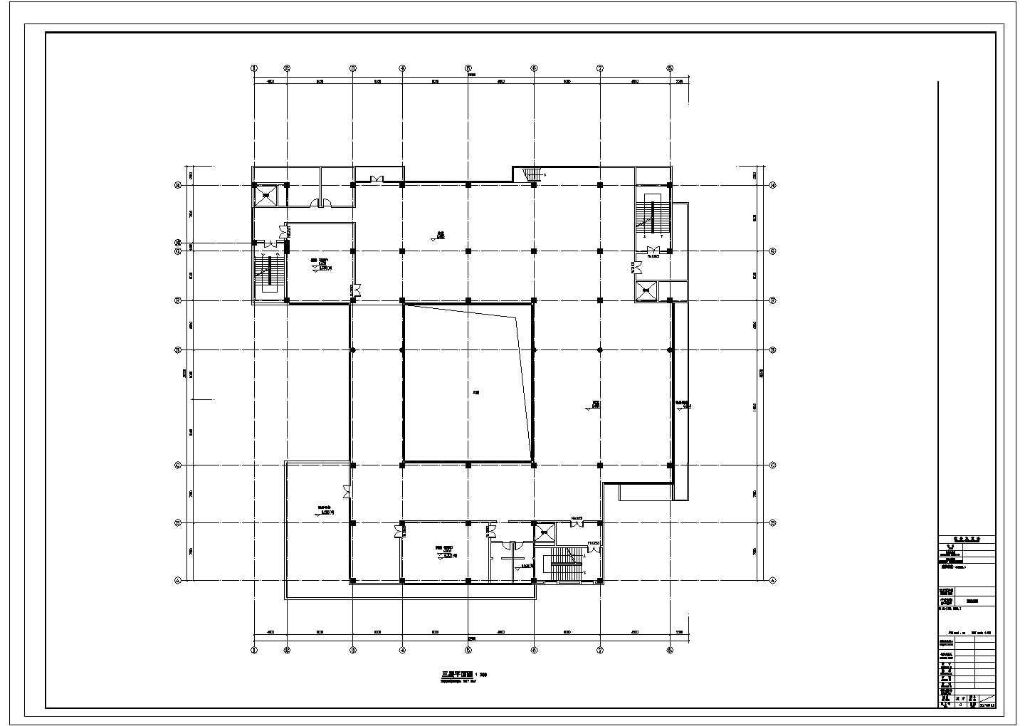 [成都]3层大型农贸市场CAD建筑规划设计施工图