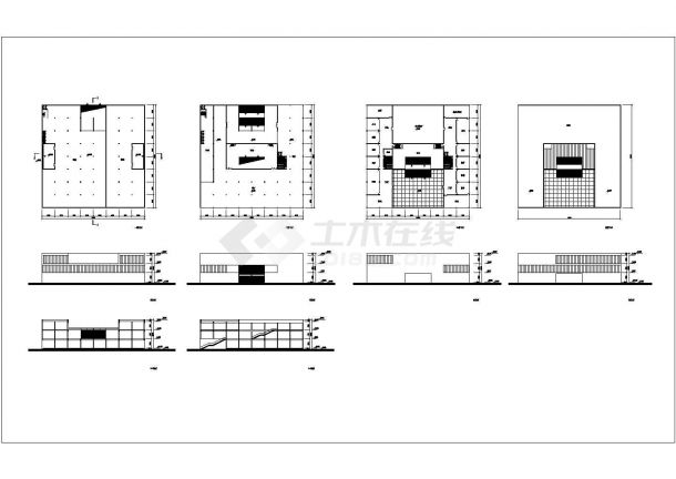 某湖北美院综合楼CAD设计完整节点构造图-图一