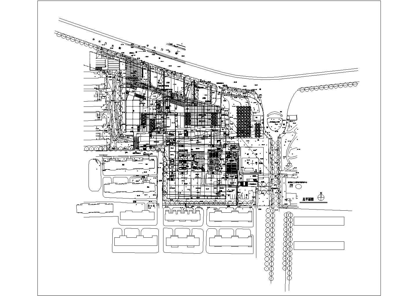 某教育中心学校建筑CAD详细构造图