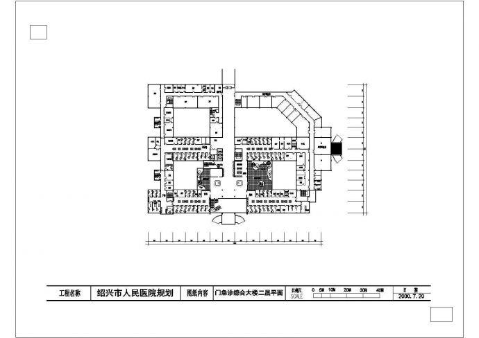 某人民医院规划CAD节点剖面构造图_图1