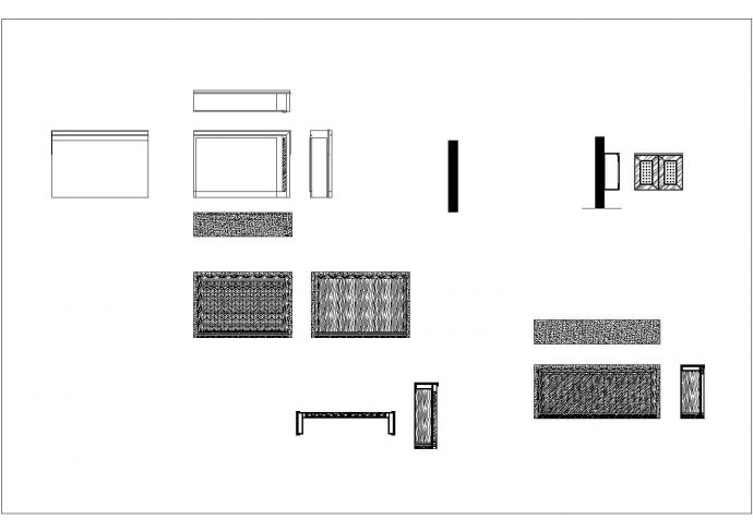 某KTV门吧台设备柜CAD节点详细构造设计_图1