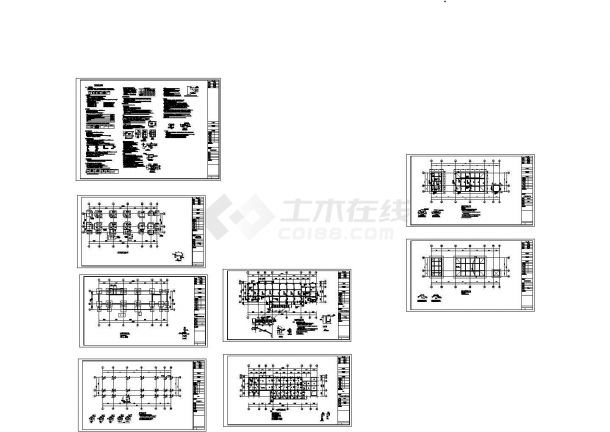 污水提升泵站厂房工程平法施工图-图一