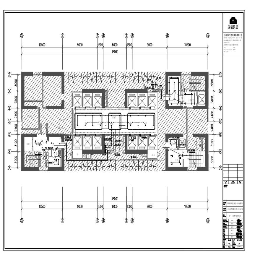 DSB202 地下二层照明平面图-图一