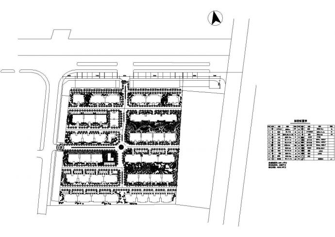 某小区绿化设计平面图_图1