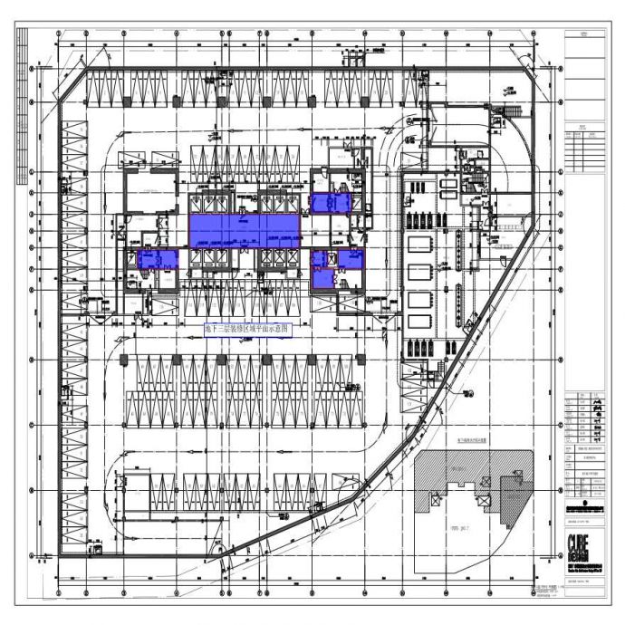 地下三层装修区域平面示意图_图1