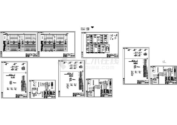 某工程MNS型低压抽屉式开关柜设计cad全套电气施工图纸（甲级院设计）-图一