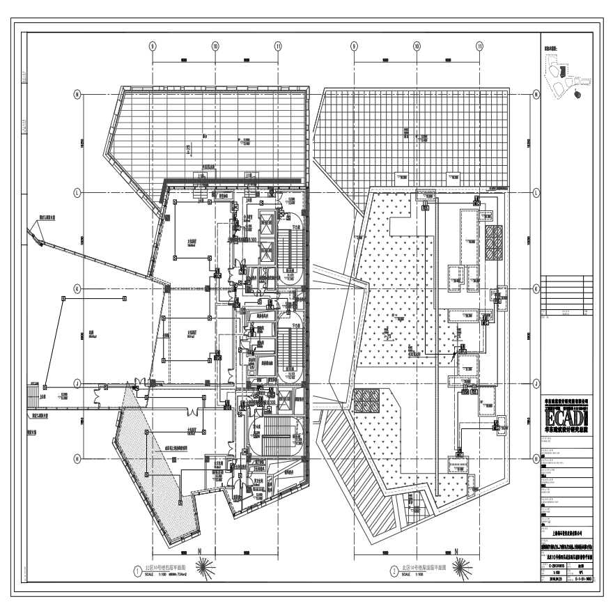 E-1-51-1003 北区10号楼四层及屋顶层消防报警平面图 E-1-51-1003 (1).pdf-图一