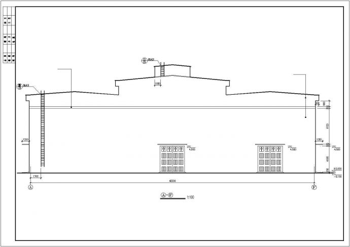 苏州市某医疗机械厂2层生产加工厂房建筑设计CAD图纸_图1