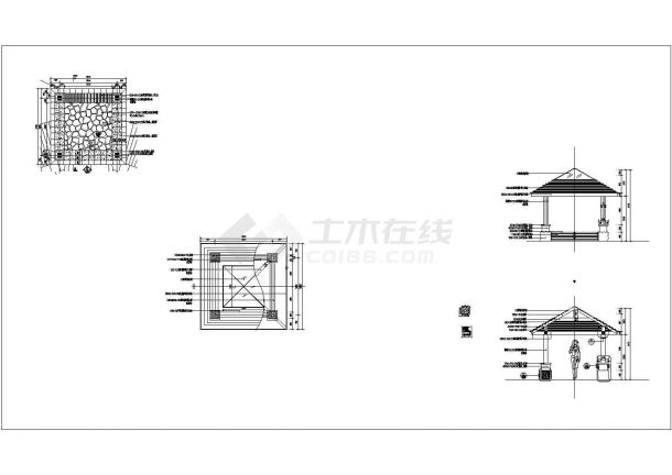  CAD complete structural design drawing of a pavilion - Figure 1