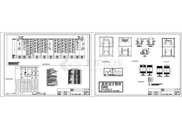 某小区配电房设计cad图纸-图二