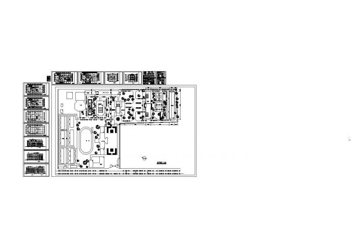 长48.54米 宽25.74米 五层学校图书馆建筑设计图纸_图1
