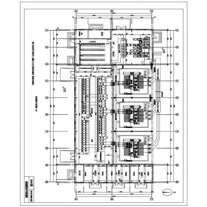 110-A3-3-D0101-04(1)配电装置室平面布置图_图1