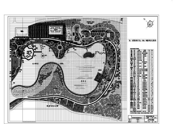 某高速公路服务区局部景观规划CAD图纸设计-图一
