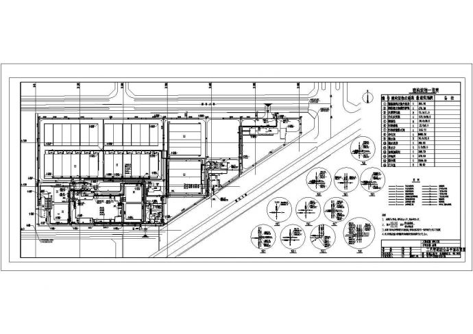 [营口]污水厂全套工艺工艺管道综合总平面CAD布置图_图1