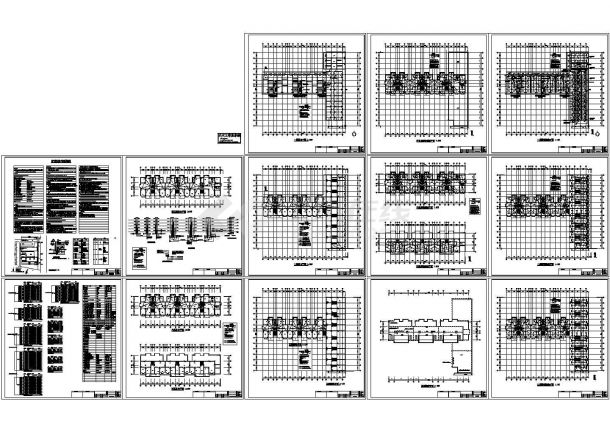 某六层框架结构住宅楼全套电气施工cad图，共十三张-图一