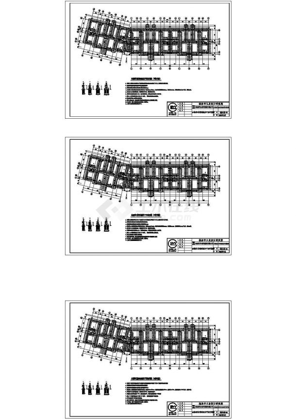 某工程水泥碎石挤密桩平面详图-图一