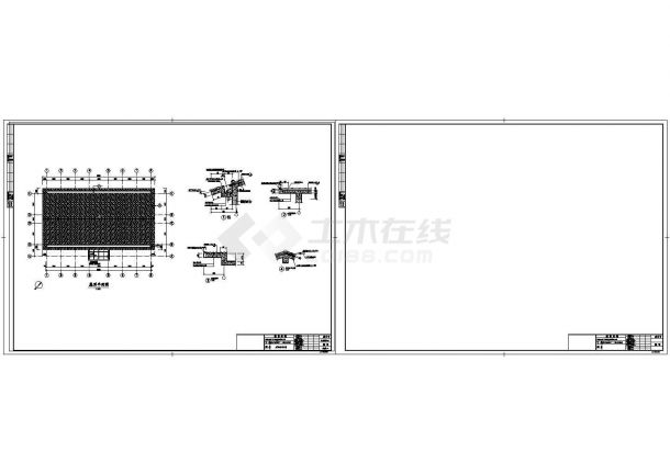[浙江]6000吨污水处理厂及配套管网工程综合用房CAD大样给排水设计图纸-图二