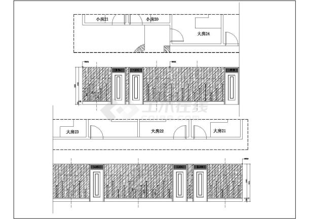 某KTV过道CAD节点剖面设计图纸-图二