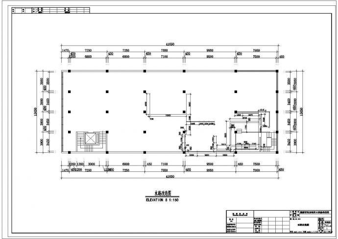 某火锅店CAD设计完整施工图水路改造图_图1