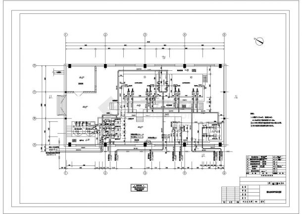 某火电厂含煤废水处理图纸CAD大样给排水设计平面布置图-图一