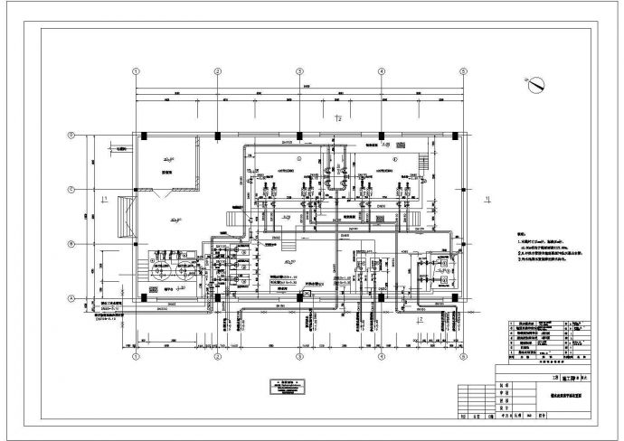 某火电厂含煤废水处理图纸CAD大样给排水设计平面布置图_图1