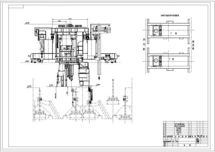 某起重机总图CAD施工节点大样图纸_图1