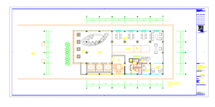 天津某售楼处设计施工图装饰水电CAD图纸_图1