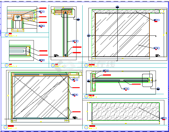 某五星豪华总统套房CAD节点详细完整施工图-图一