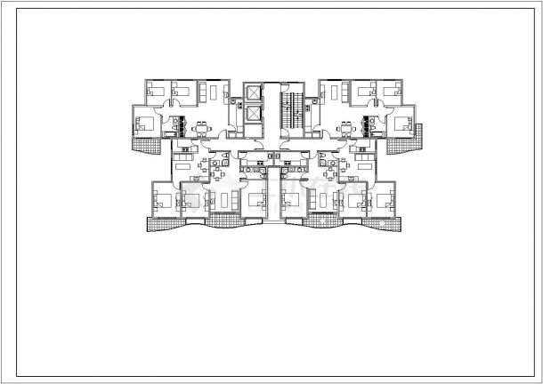 某酒店平面CAD节点详细构造设计布置图-图二