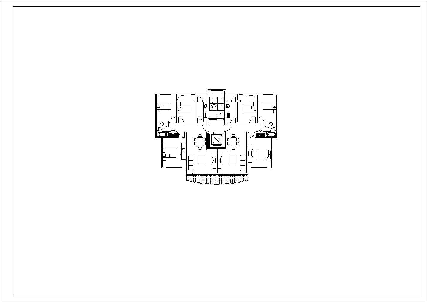 某酒店平面CAD节点详细构造设计布置图