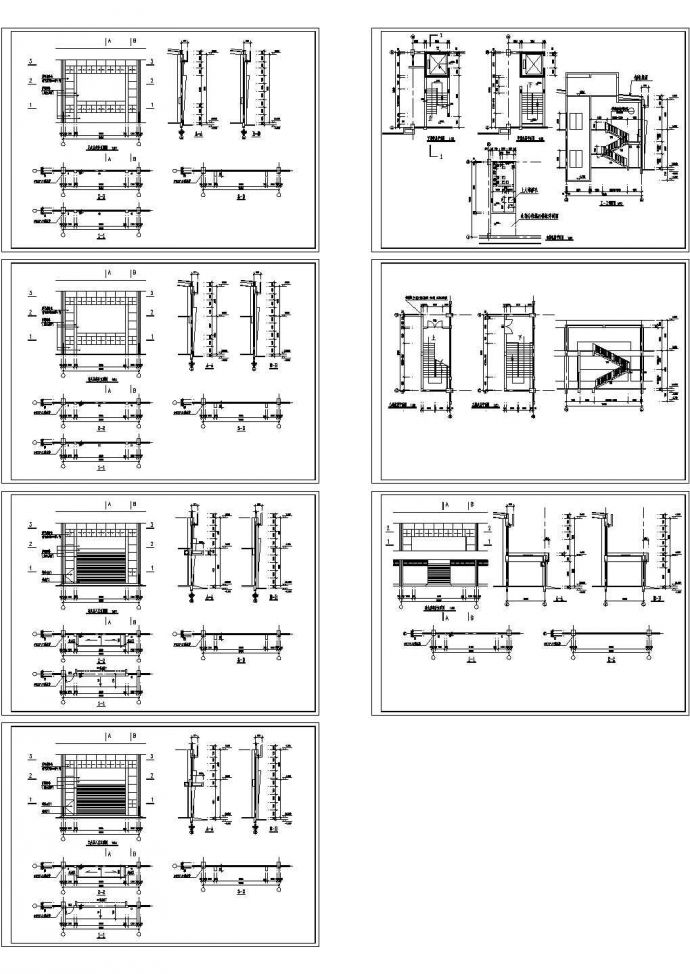 某公司钢构厂房全套施工cad图，共十八张_图1