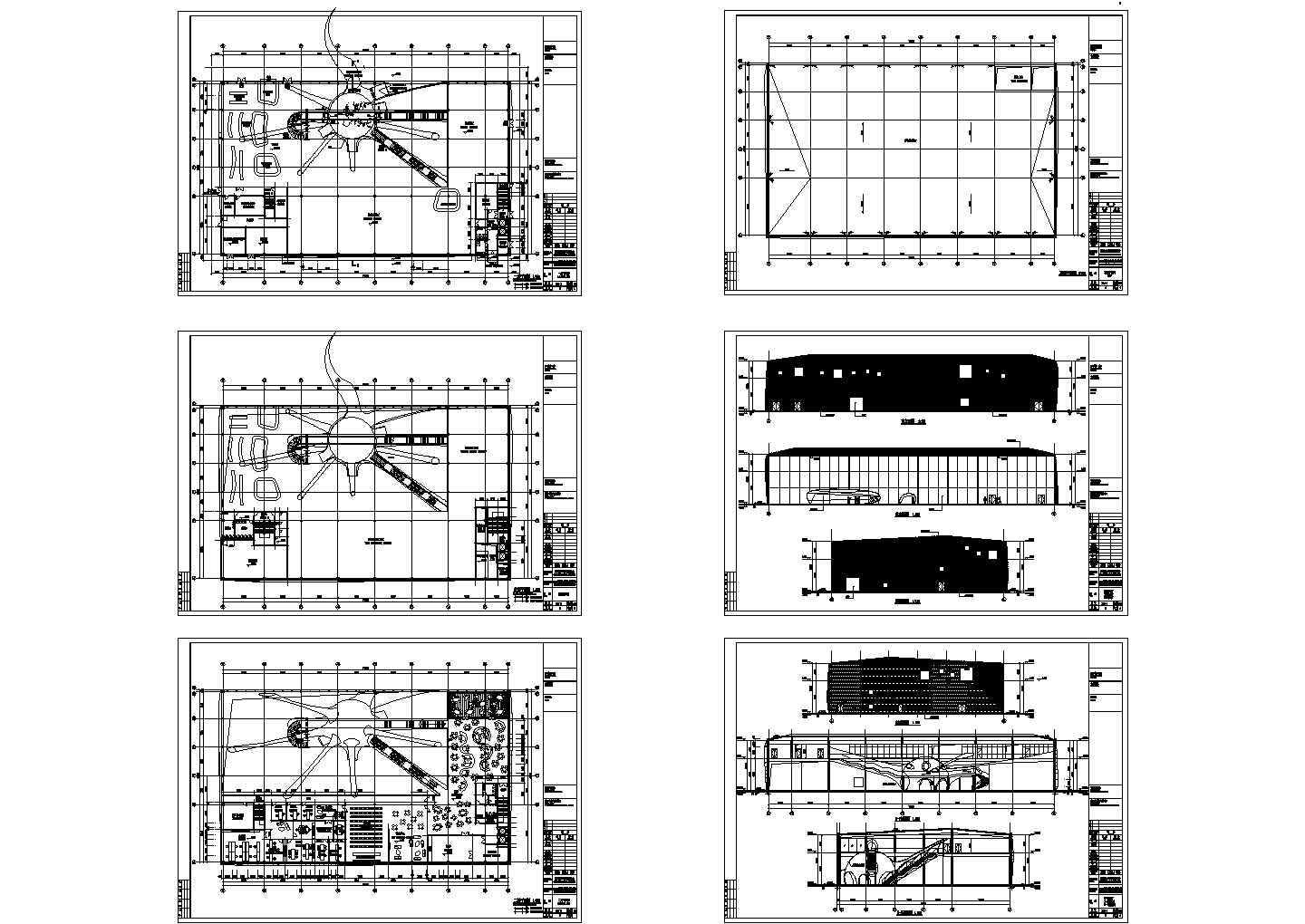 某2层世博会比利时馆建筑方案设计施工图