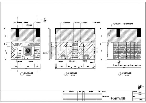 某珠海1600㎡住客会所CAD建筑大样详细构造设计施工图-图一