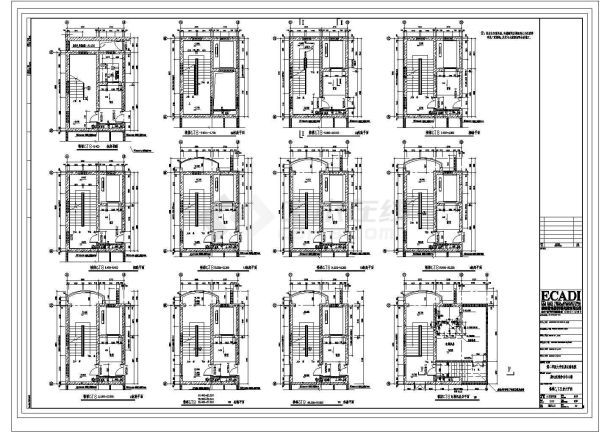 某医院CAD详细完整施工图楼梯-图一