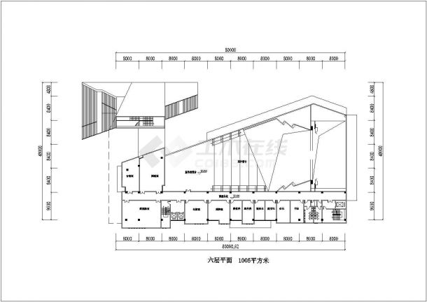 某兰州大学学校建筑CAD大样详细构造设计平面图-图一