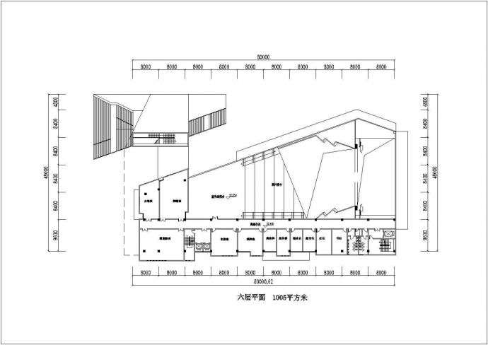 某兰州大学学校建筑CAD大样详细构造设计平面图_图1