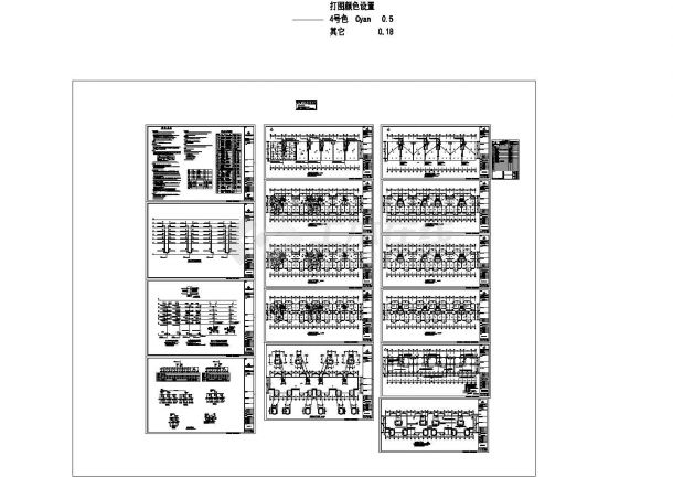 某七层住宅楼电气施工cad图，共十六张-图一