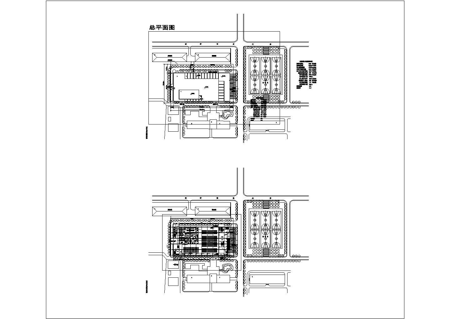 某食堂CAD大样节点剖面建筑设计总图