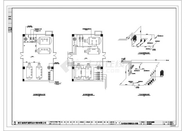 某南方医院给排水CAD节点完整构造设计图纸-图二