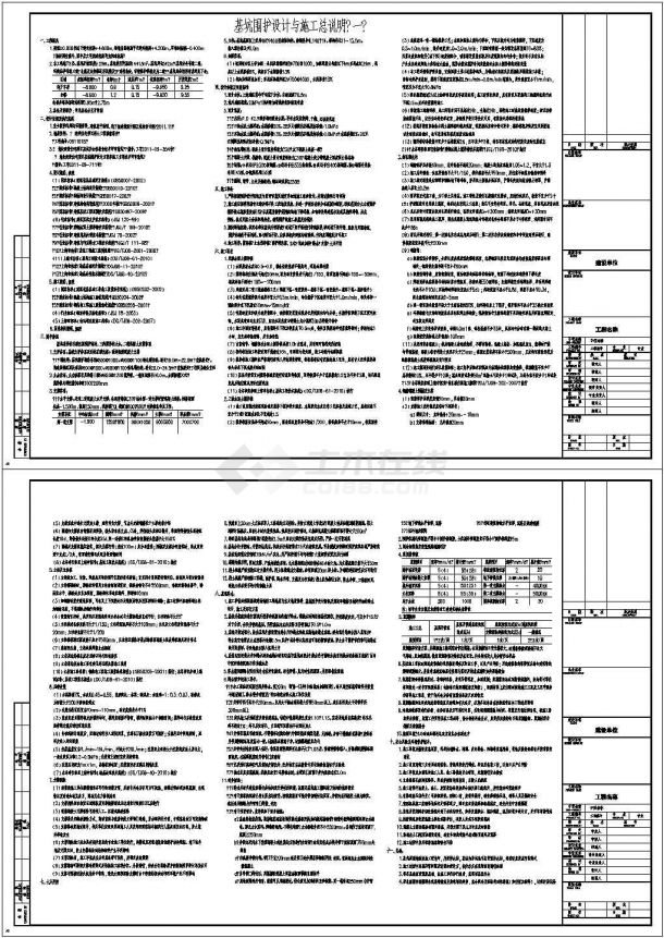 大型深基坑桩撑支护施工设计说明-图一