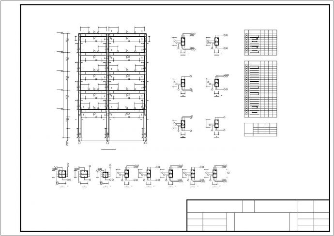 某3285平米五层框架住宅楼CAD结构设计构造图_图1