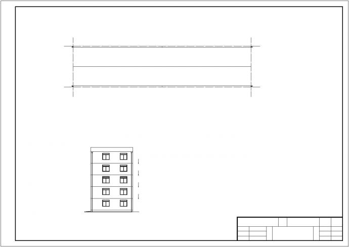 某3285平米五层框架住宅楼建筑CAD平立面设计总图_图1