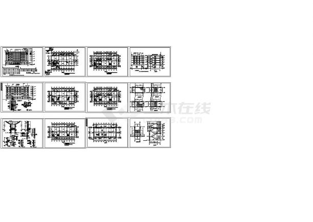 某公司五层办公楼建筑设计图纸.-图一