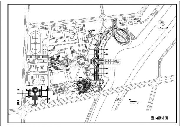 某荆河西岸园林设计CAD详细完整节点图-图一