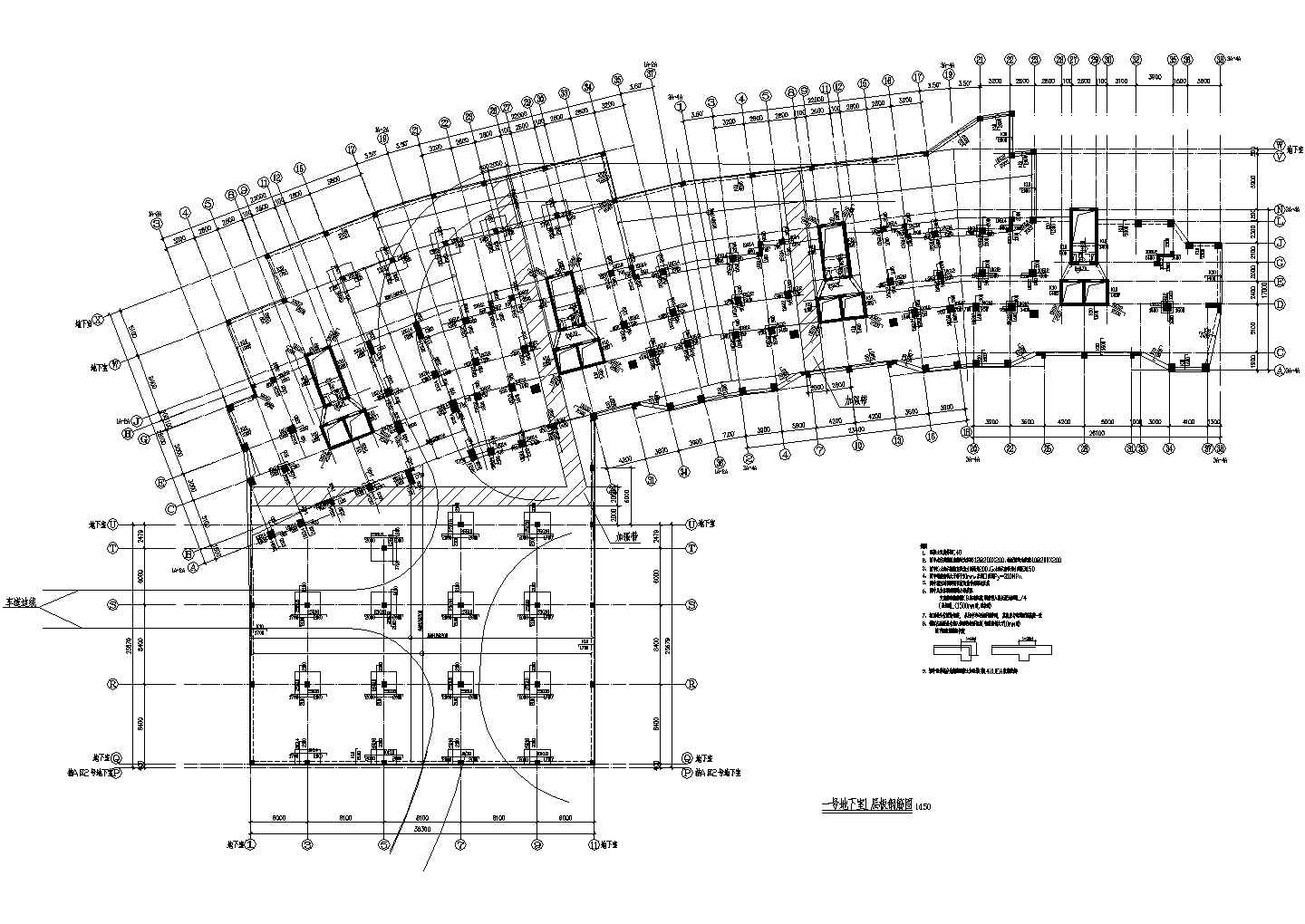 某多层住宅小区CAD设计完整构造总图