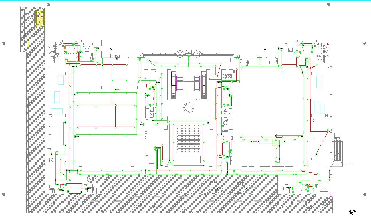 某地首层-五层疏散照明平面图CAD图纸